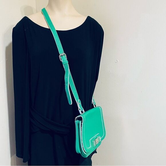 Lulu Guinness kelly green crossbody bag - Picture 1 of 9